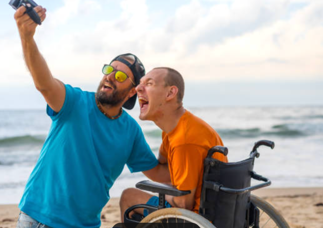 Disability support at beach